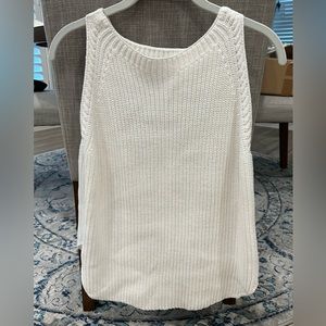 Loft white sleeveless top